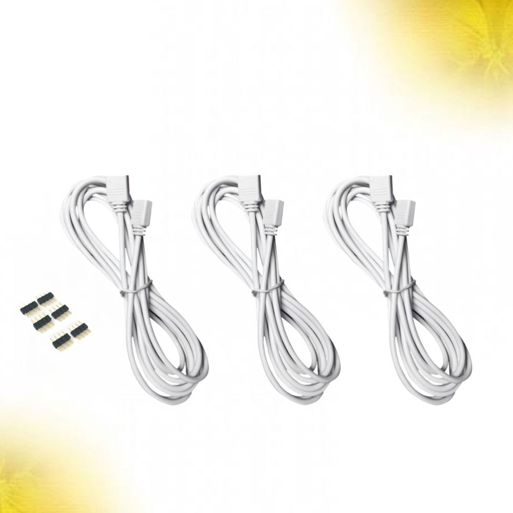 9Pcs Connector Led Strip Extension Wire Rgb Header Extension Rgb Cable Extender