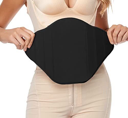 Post-Surgery Lipo Foam Compression Ab Board for Liposuction in Black