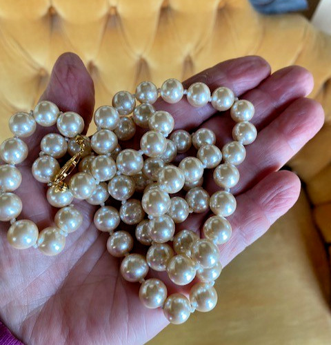 Vintage classic pearl necklace -20