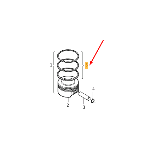 VOLVO XC60 MK2 Genuine Engine Piston Rings Kit 31493197 New OEM