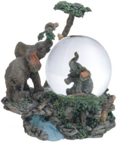 Snow Globe Collection Desk Figurine Decoration (Elephant)