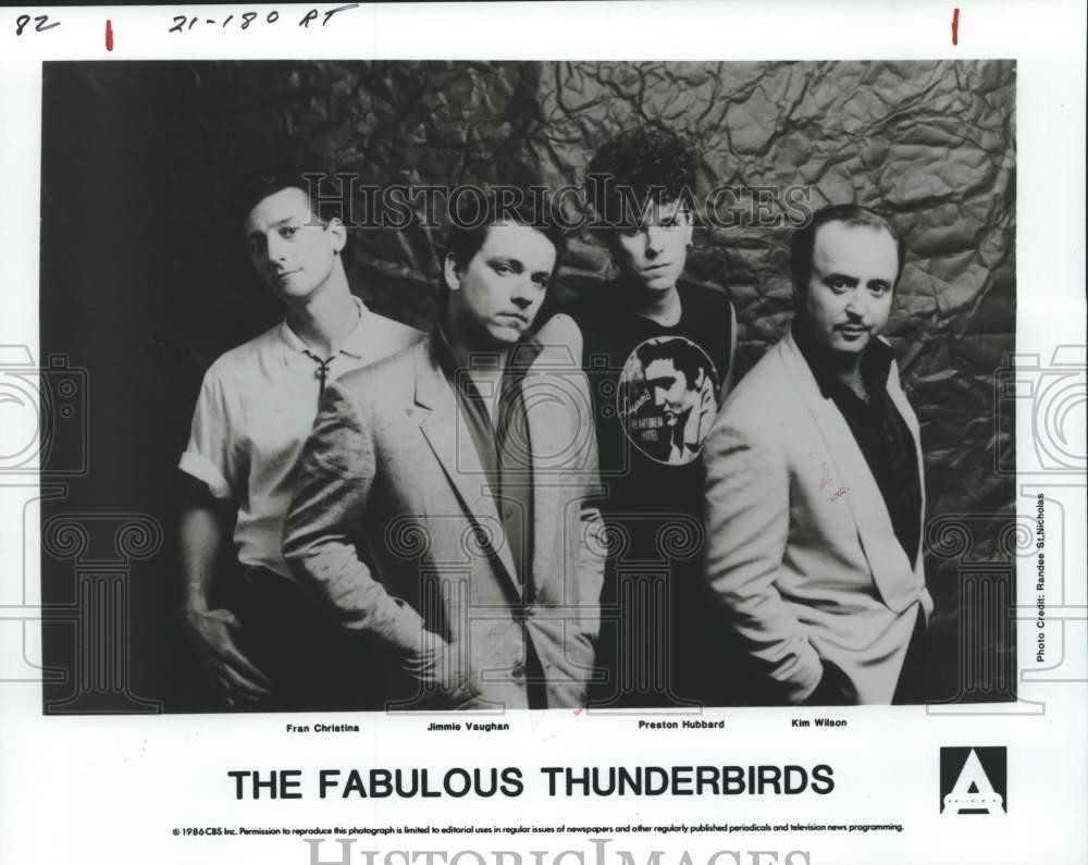 1986 Press Photo Members of The Fabulous Thunderbirds - lrx42463