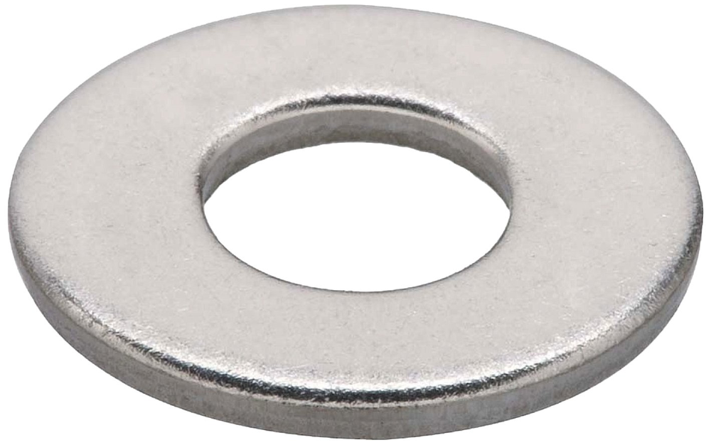 316 Stainless Steel Flat Washer, Plain Finish, Meets DIN 125, M8 Ho