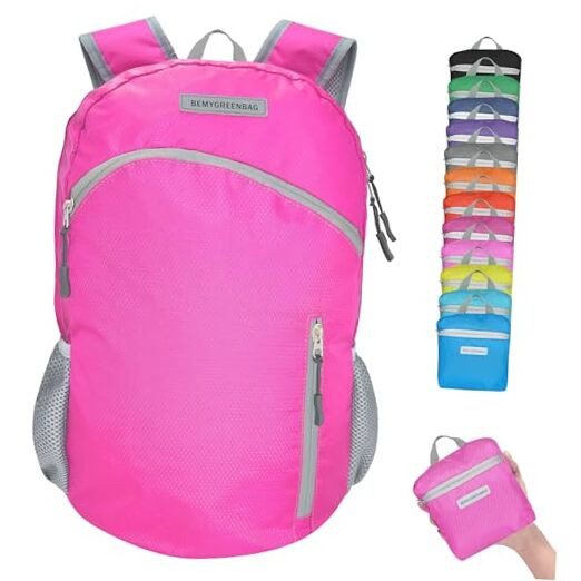 35L Foldable Waterproof Backpack for Outdoor Sports with Wet Pocket