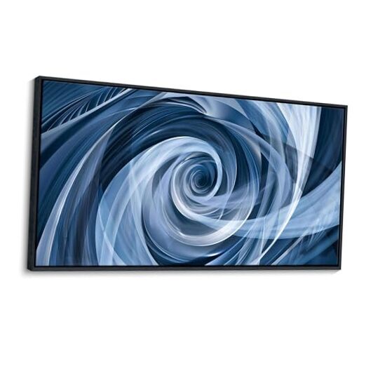 Abstract Art Painting Blue Pictures Wall 24X48INCH Modern Decoration Frame-image