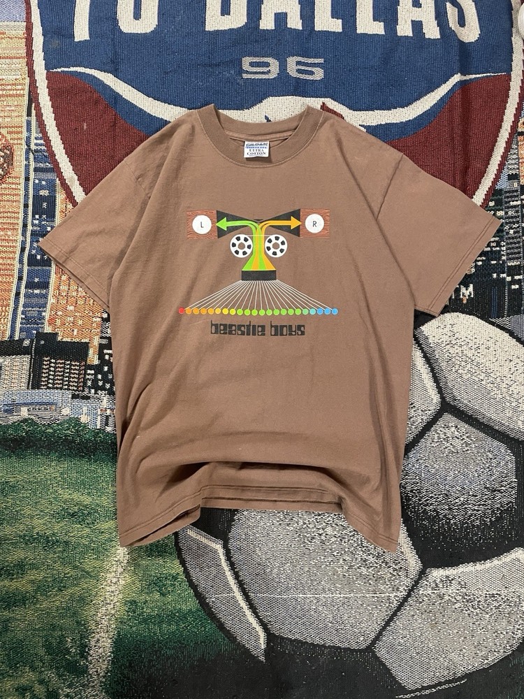 Vintage 1998 Beastie Boys Hello Nasty Tour Concert Brown T Shirt Mens Size M