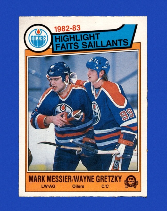 1983-84 O-Pee-Chee Set-Break # 23 M.Messier/W.Gretzky Hl NR-MINT *GMCARDS*Consign with Greg Morris Cards