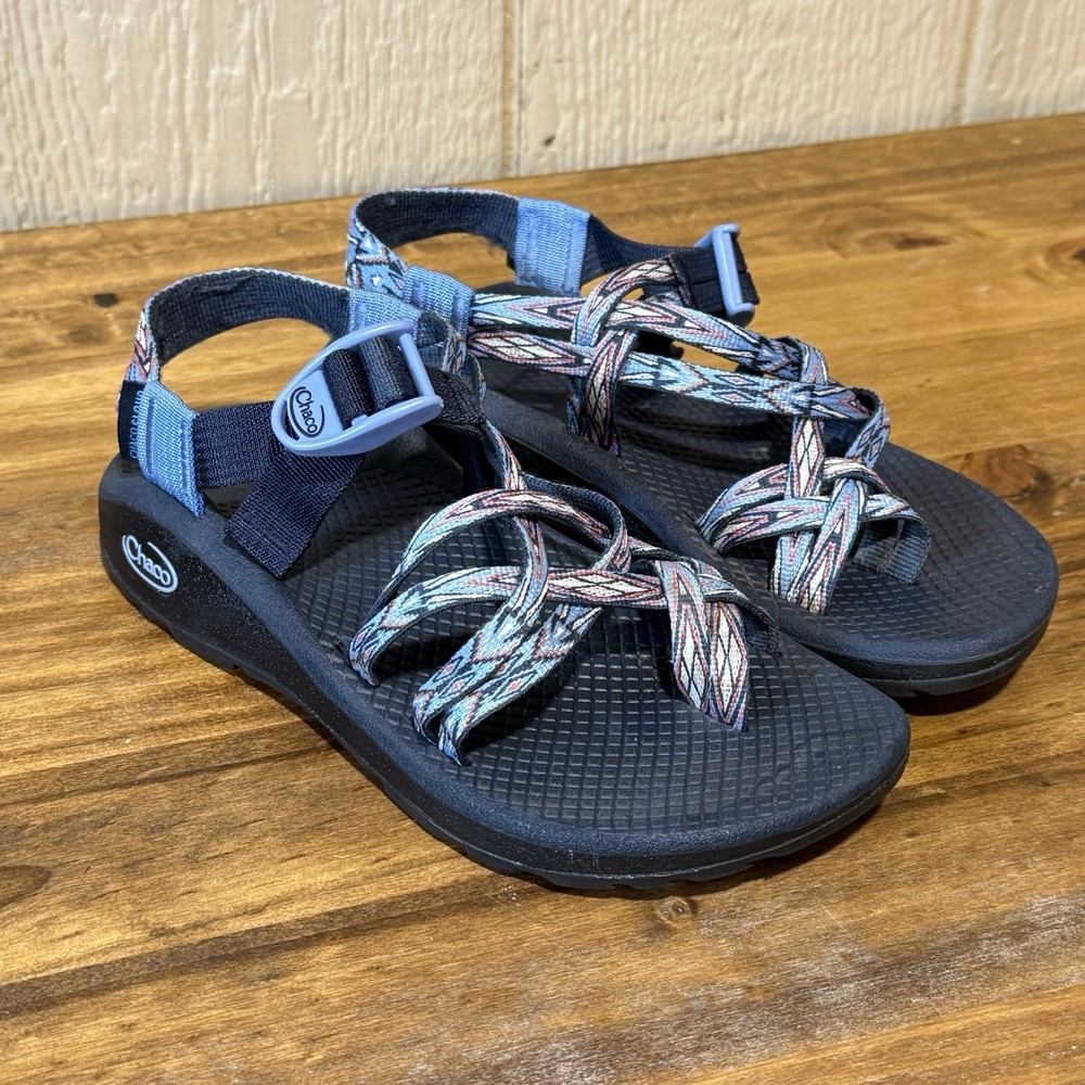 Chaco ZX/2 Womens Size 6 Blue Black Hiking & Beach Sandals