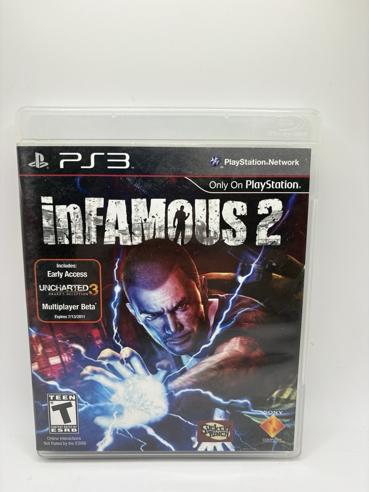 Infamous 2 (Sony PlayStation 3 PS3, 2011) Complete Tested