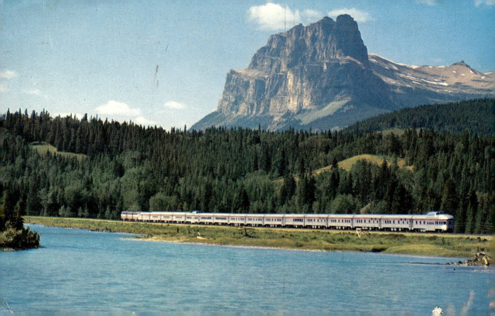 1971 Canadian Pacific Railway CPR Mt Eisenhower Banff Alberta Canada Postcard