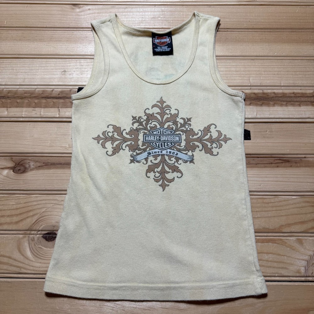 Vintage Harley-Davidson Gainesville Florida Alligator Tank Top Petite Small
