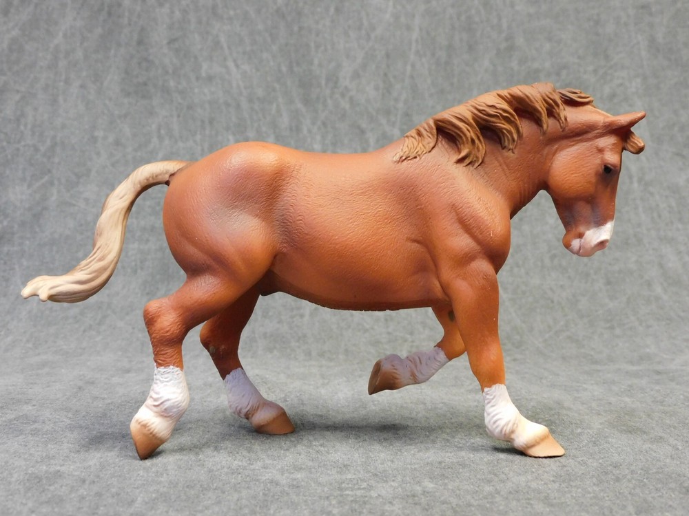 CollectA New * Breton Draft Stallion * 80008 Breyer Corral Pals Model Horse