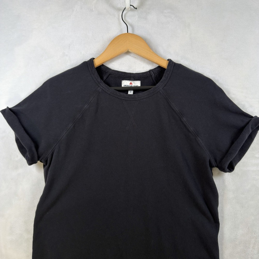 American Giant Black Shirt Dress Womens Medium Made USA