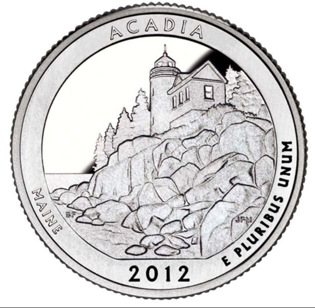2012 S Proof Acadia National Park America the Beautiful Quarter Uncirculated-image