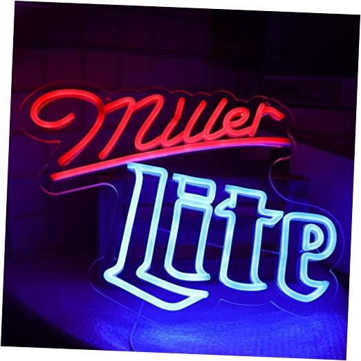 Millers Light Neon Signs for Wall Decor in Garage Bar Pub or miller lite