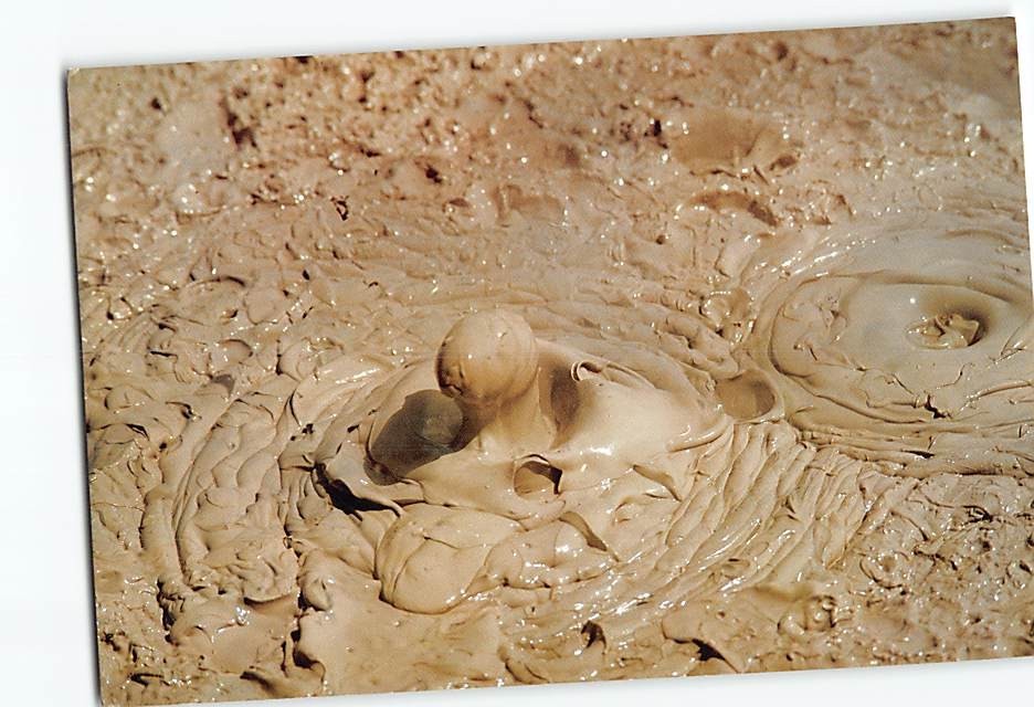 Postcard Boiling Mud Pool Rotorua New Zealand