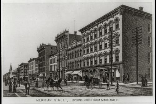Photo:Meridian Street,Maryland St.,Indianapolis,IN,1888