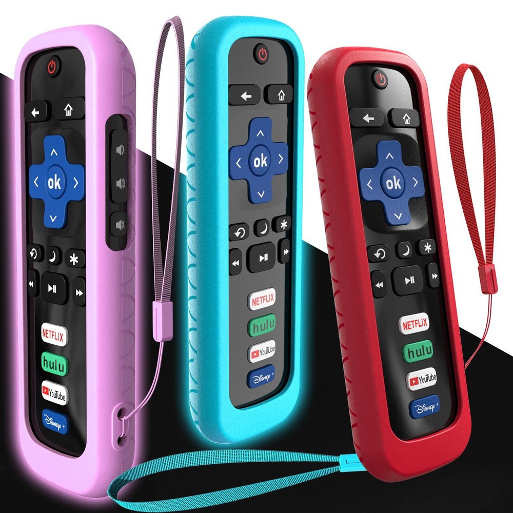 3-Pack Roku Stick Remote Covers Compatible with Hisense TV Controller