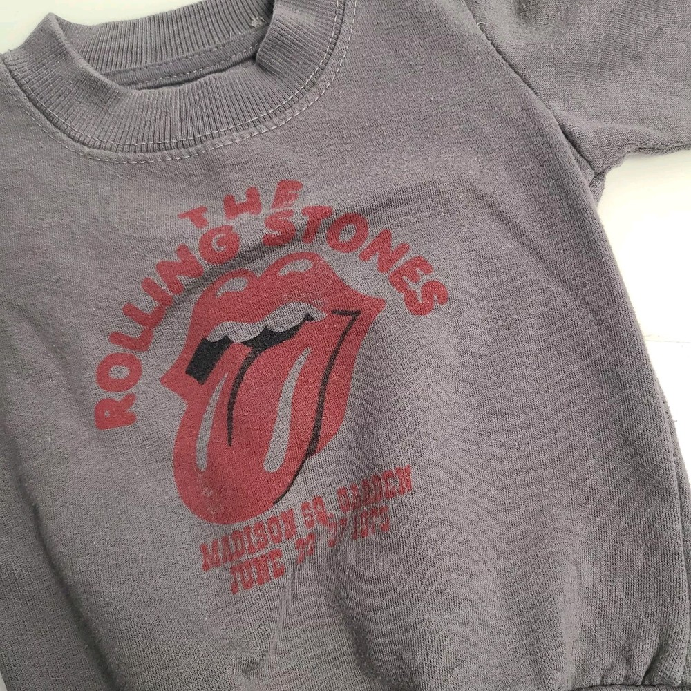 The Rolling Stones Infant Sweatshirt Gray Madison Square Garden Size 12M