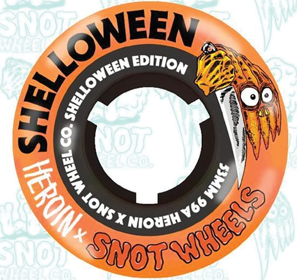 SNOT SHELLOWEEN 53MM 99A ORANGE WHEELS SET