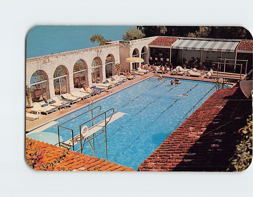 Postcard The Pool at the Castle Harbour Hotel Bermuda British Overseas Territory