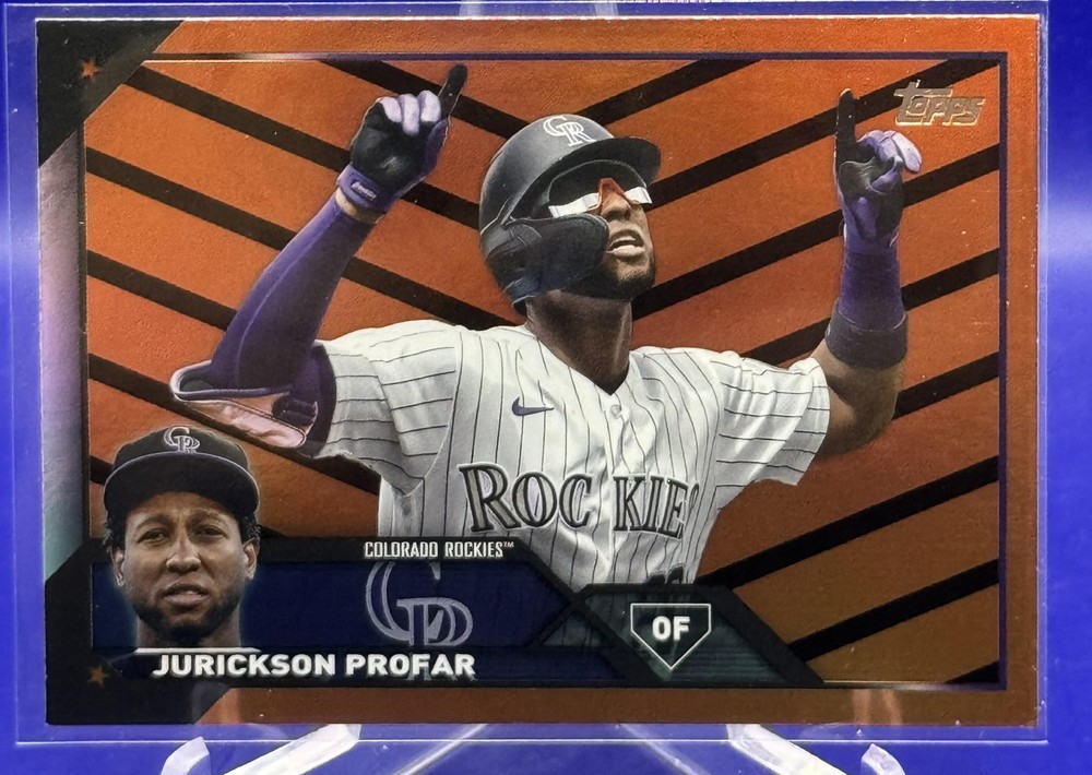 2023 Topps Update Jurickson Profar #US218 Orange and Black Foil Colorado Rockies