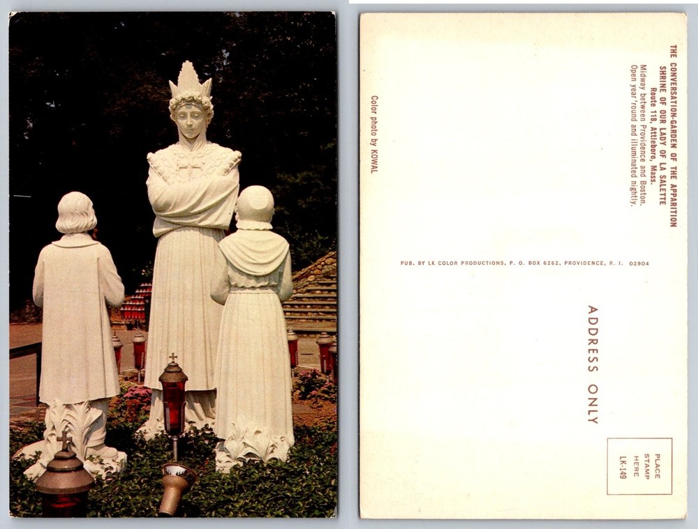Shrine of Our Lady of La Salette Attleboro MA Color Photo Postcard