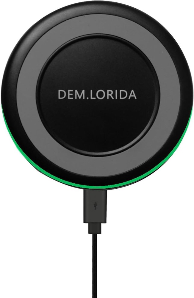 Wireless Charger Pad, Dem.Lorida15w Fast Cordless Charging Mat for black