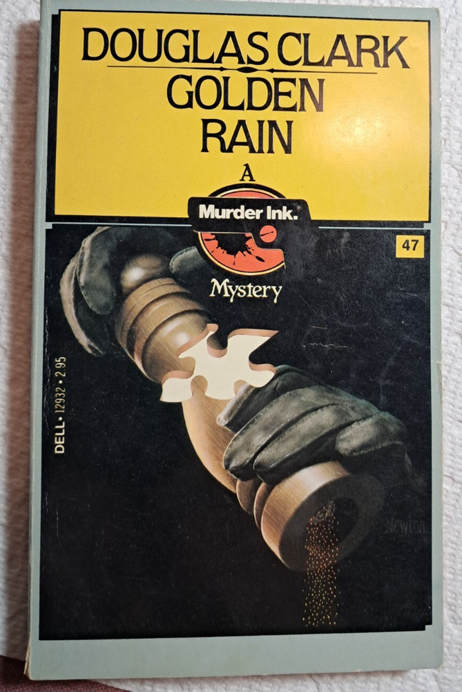 Douglas Clark Golden Rain Vintage Murder Inc. Dell mystery first print pb 1982