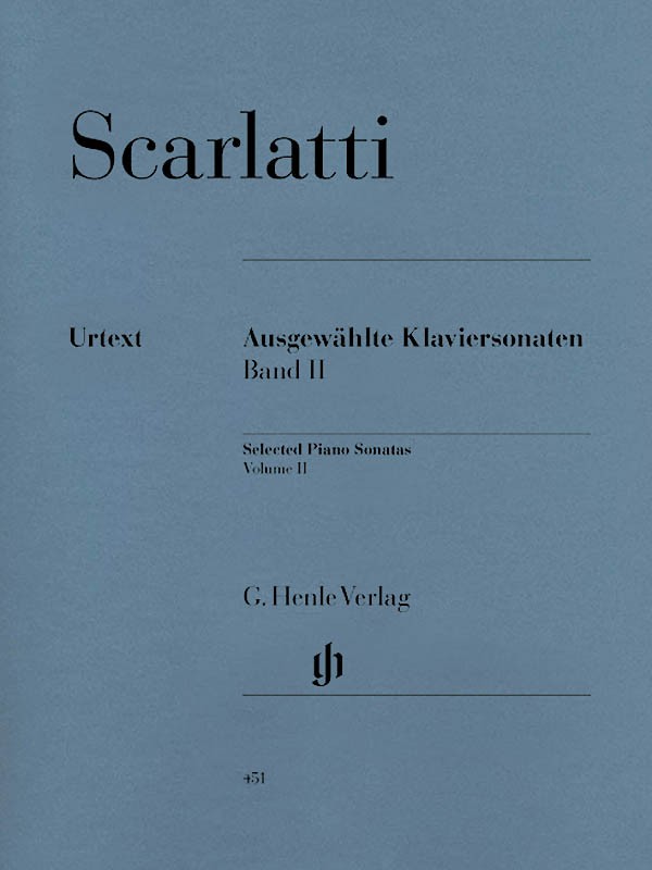 Scarlatti Selected Piano Sonatas Vol II Henle Urtext Solo Sheet Music Book