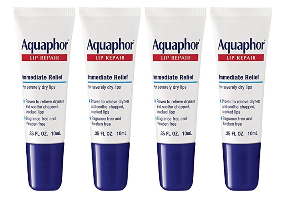 Aquaphor Lip Repair Dry, Chapped Lip Balm, 0.35 oz 4 Pack