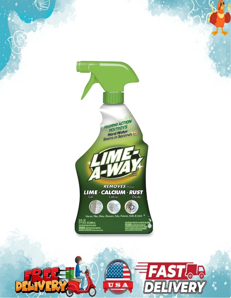 Lime Away Thick Gel Toilet Bowl Cleaner 22 oz Removes Stains
