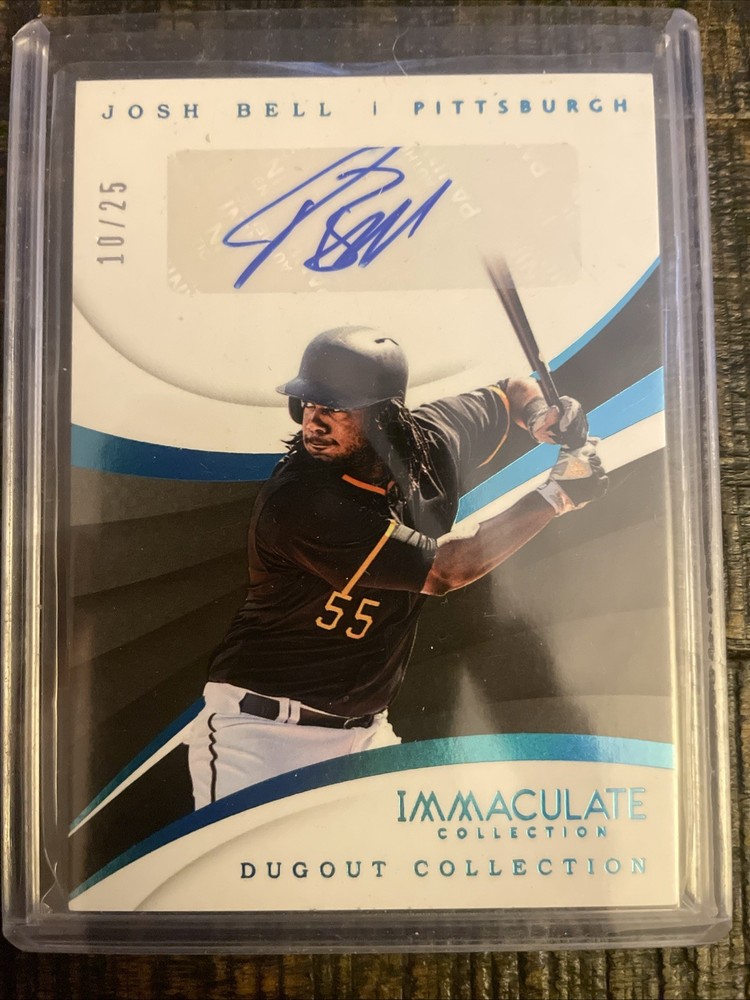 Josh Bell Panini Immaculate Collection autographed baseball card 18/25 DC-JB