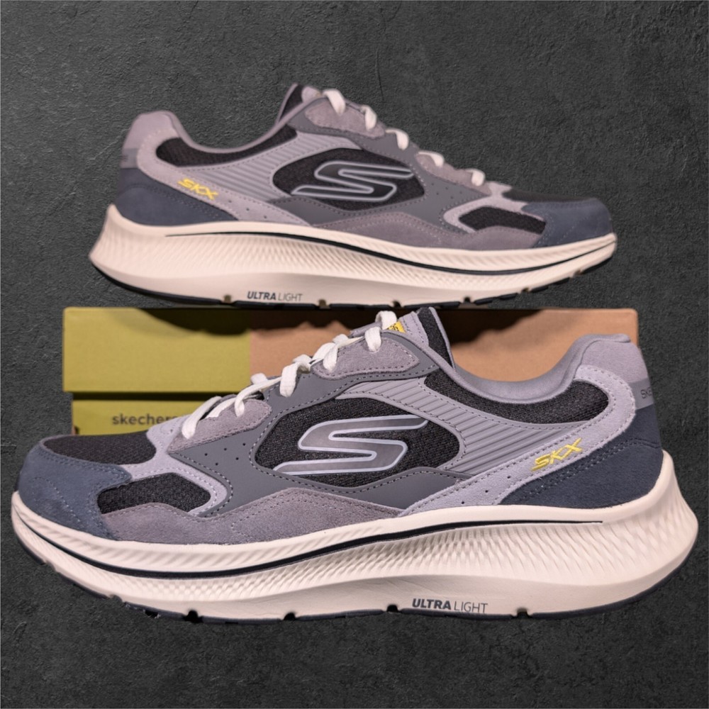 Skechers Go Run Consistent 2 Retro Runner V1 Shoe Men's 9.5 Charcoal Black