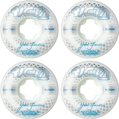 Ricta Yuri Facchini Reflective Naturals Slim Skate Wheels 52mm 101a 4-Pack