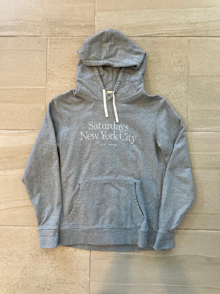 Saturdays New York City NYC Mens Medium Grey Ditch Miller Standard Hoodie Casual