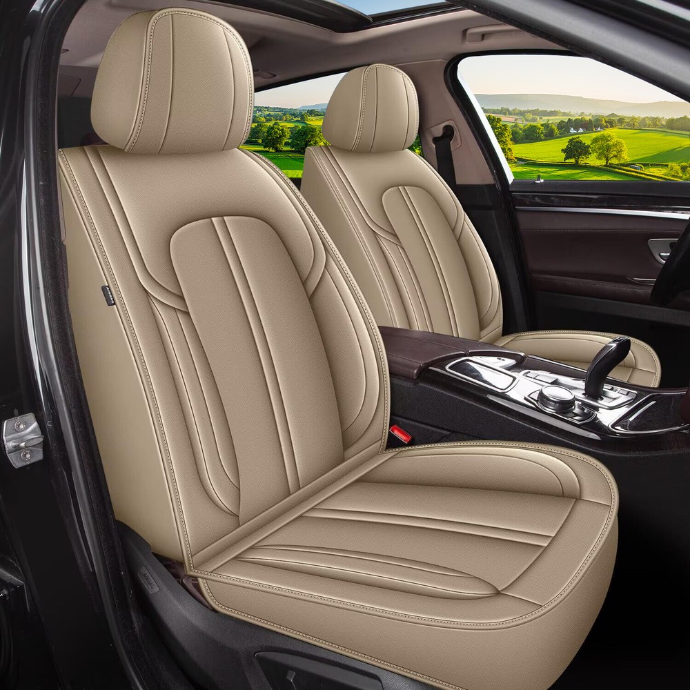 Fit For Nissan Rogue 2010-2024 Faux Leather Car 5-Seat Covers Protector Pad Set