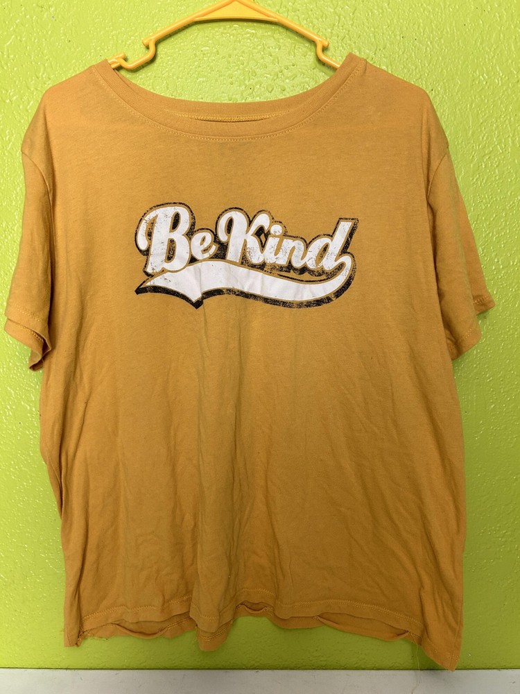 Be Kind Modern Lux T-Shirt Yellow 50/50 Tee