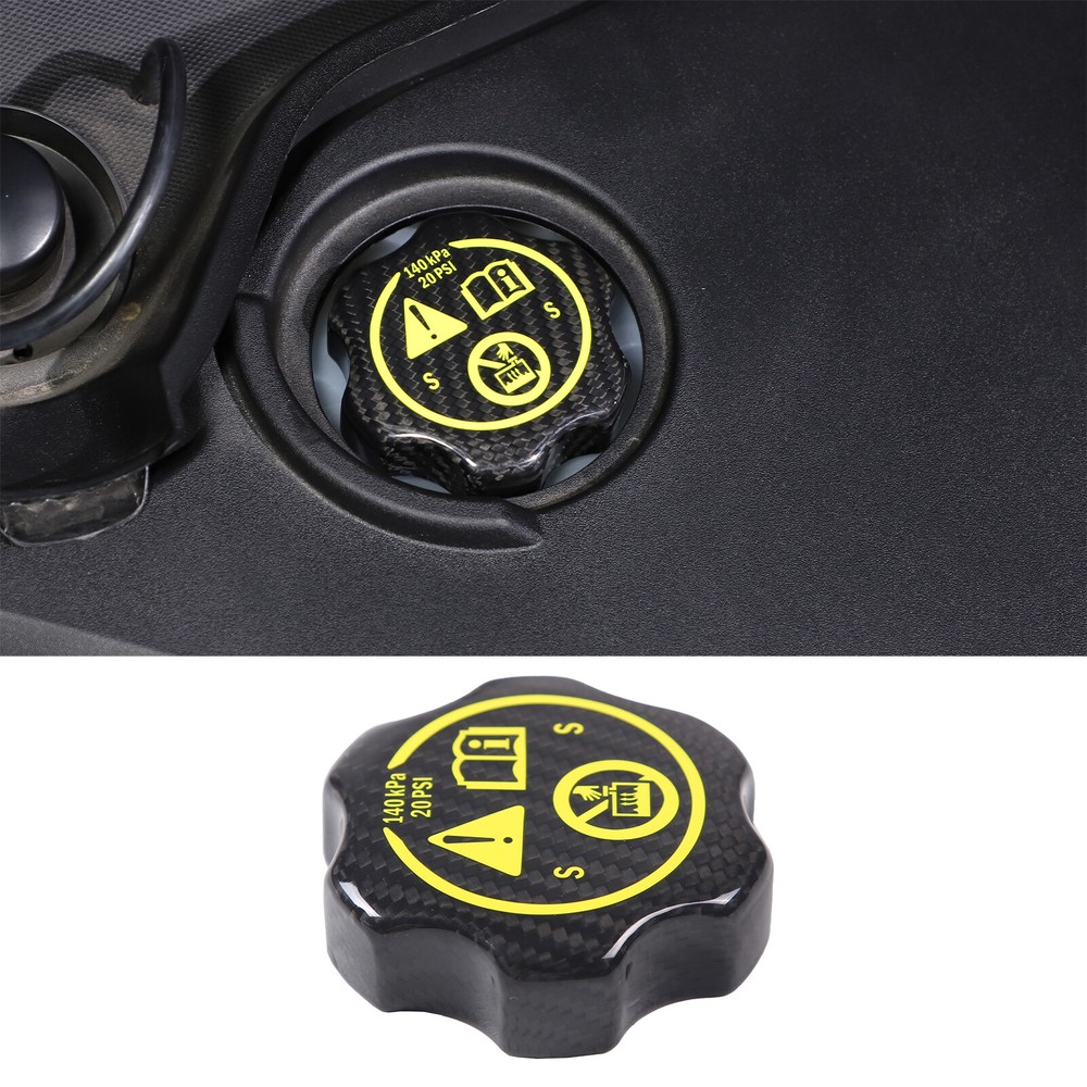 Dry Carbon Car Coolant Tank Caps Decorative Cover For Corvette C8 C7 2014-2024