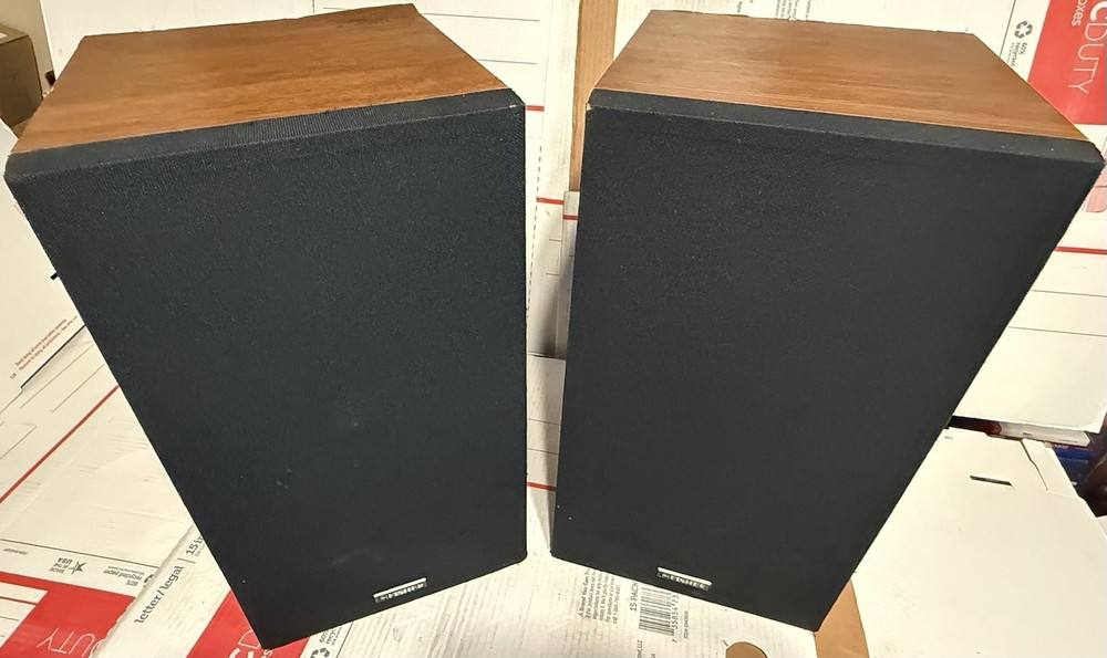 Vintage Fisher HiFi 3-Way Bookshelf Speakers for Home Theater Stereo 1980s