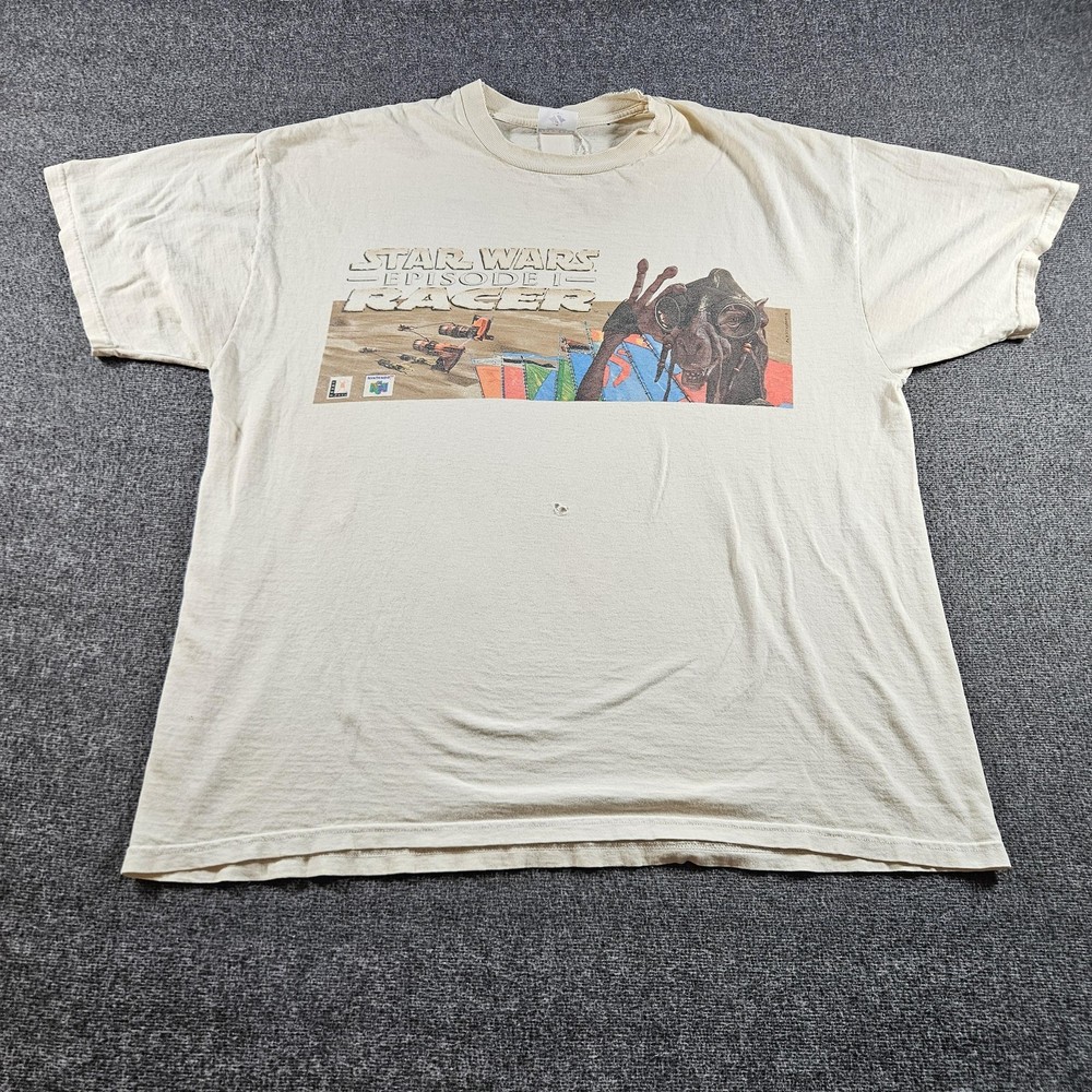 Vintage Star Wars Episode I Racer Shirt Mens XL Sebulba N64 Graphic Tee 90s