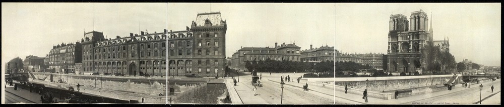 Photo:1909 Panoramic view of Notre Dame & Prefect of Police,Paris
