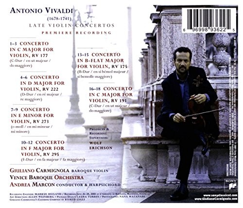 Marcon - Late Violin Concertos - Marcon CD 01VG The Cheap Fast Free PostFREE US DELIVERY | EAN: 0696998936225 | Quality CD