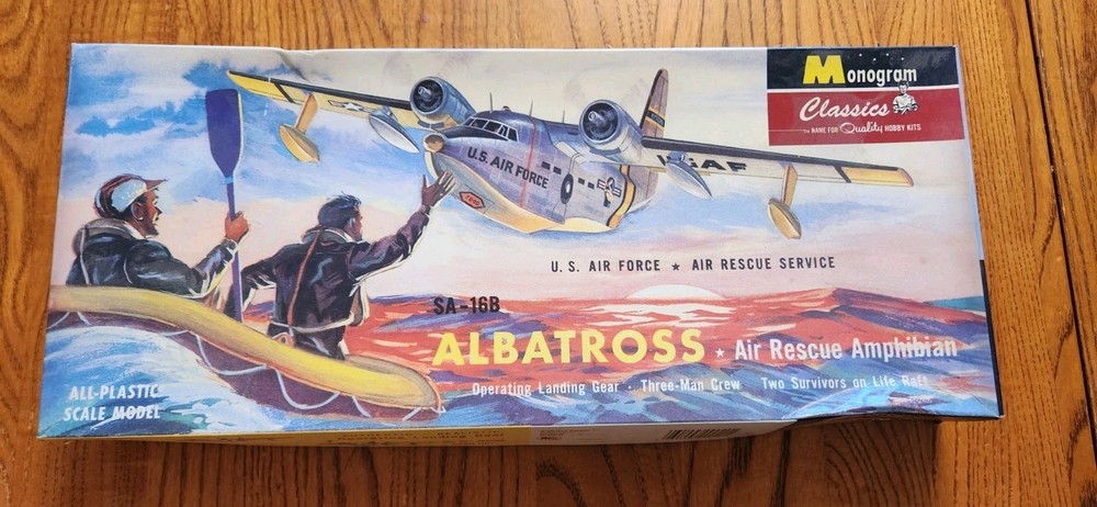 Monogram Classics SA-16B Albatross 1:48 Plastic Airplane Kit, Landing Gear
