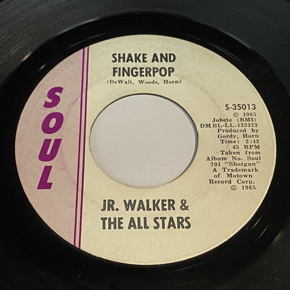 Jr. Walker & The All Stars: Shake And Fingerpop / Cleo's Back 45 - Soul