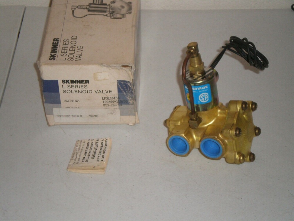 New! Skinner LP3LB5150 Solenoid Valve Honeywell 120 VAC L Series Free Shipping!