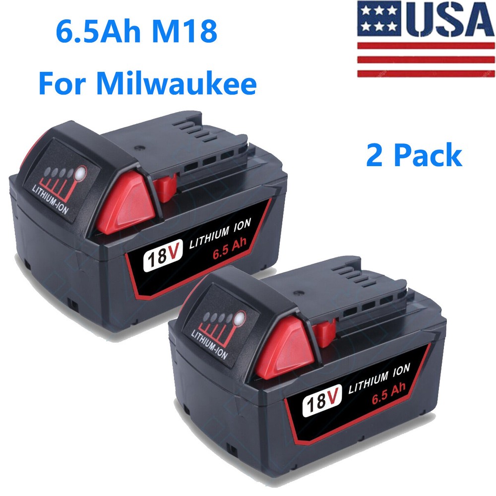 18V 6.5Ah M18 XC Extended Capacity Lithium Battery for Milwaukee Tools  