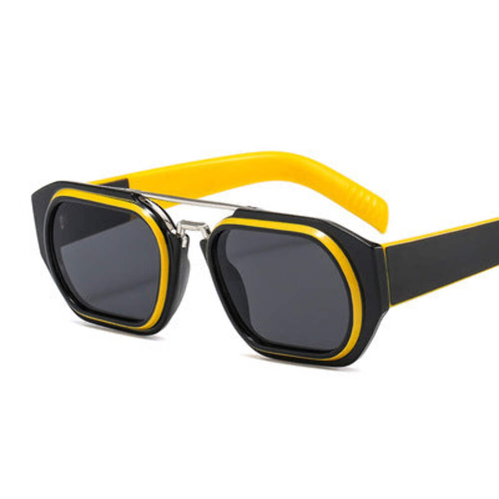 Mens Retro Square Sunglasses UV400 Protection for Outdoor Sports, Cycling, and F