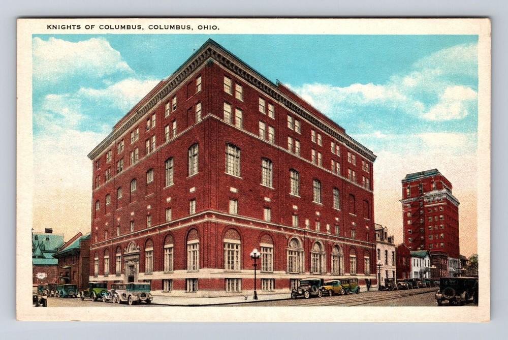 Columbus OH-Ohio, Knights of Columbus Building, Vintage Souvenir Postcard