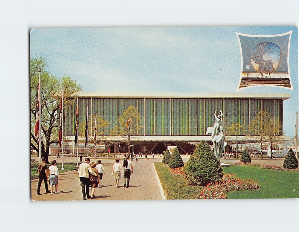 Postcard United States Pavilion New York Worlds Fair Queens New York USA